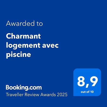 Charmant Logement Avec Piscine Bergerac Exterior photo
